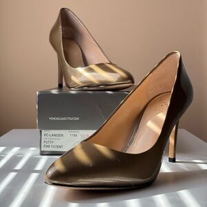 Vince Camuto Women's Putty Patent Heels